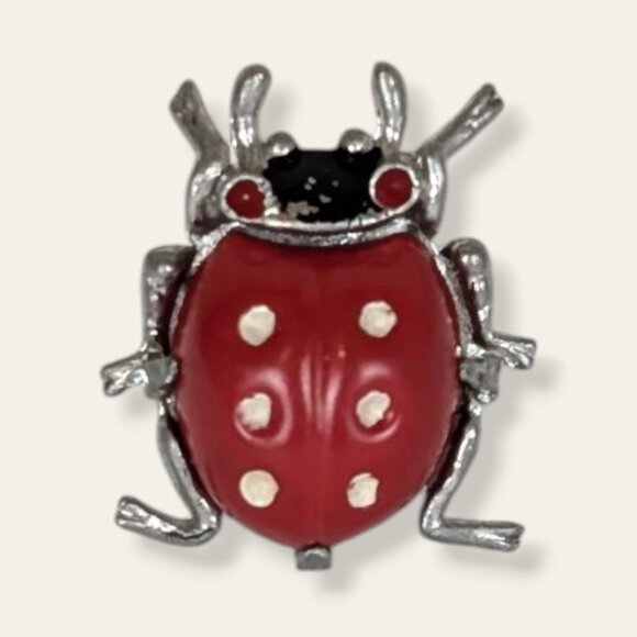 (2/$20) V. Dainty Ladybug Pin - Picture 1 of 6